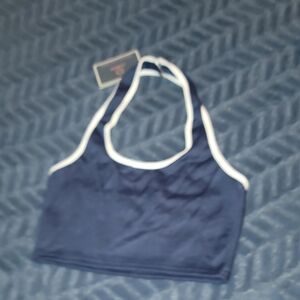 Navy Blue Cyanrose Halter Top Size Small